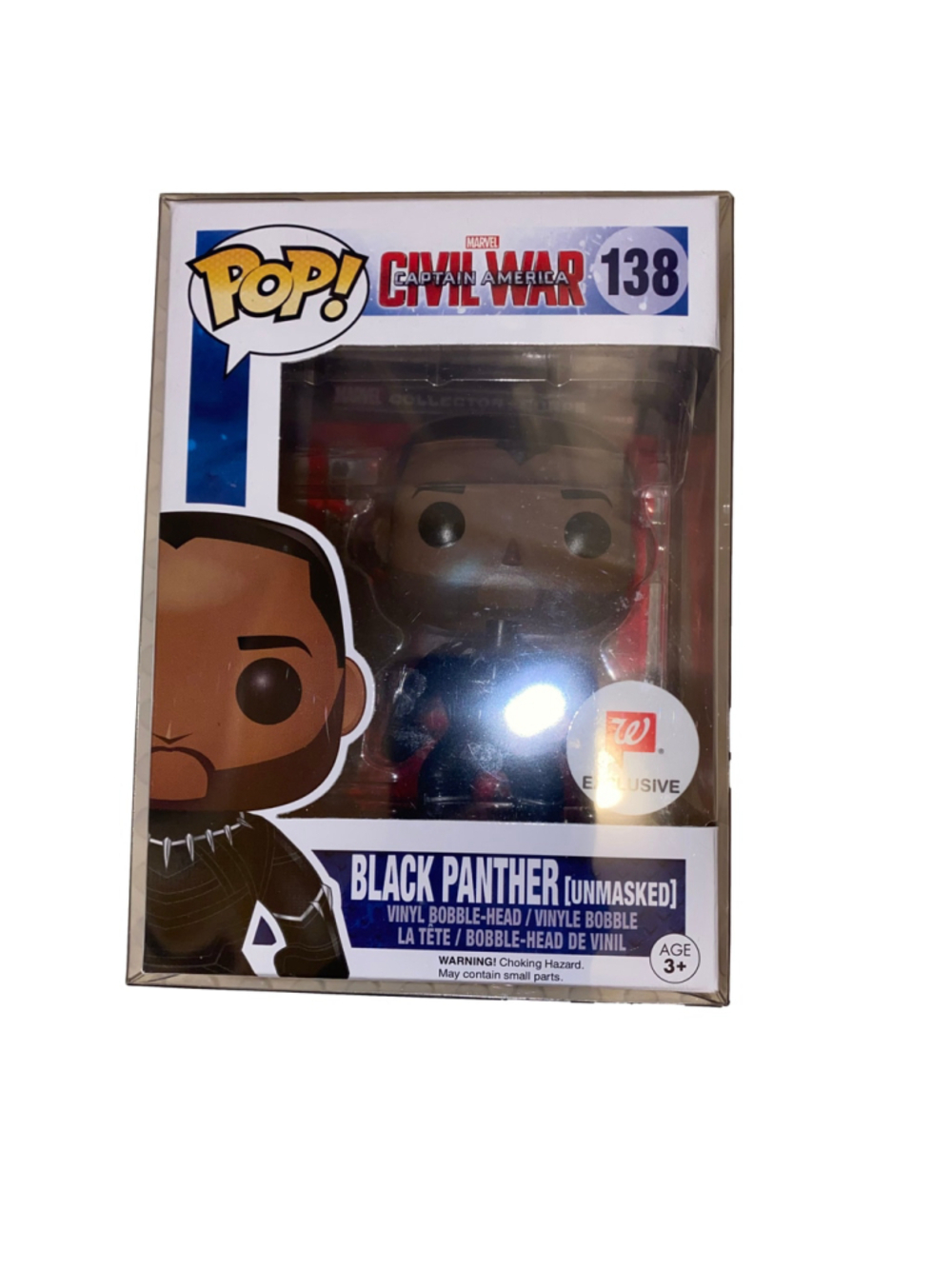 Funko Black Panther Unmasked Captain America Civil War Figure 138 Exclusive